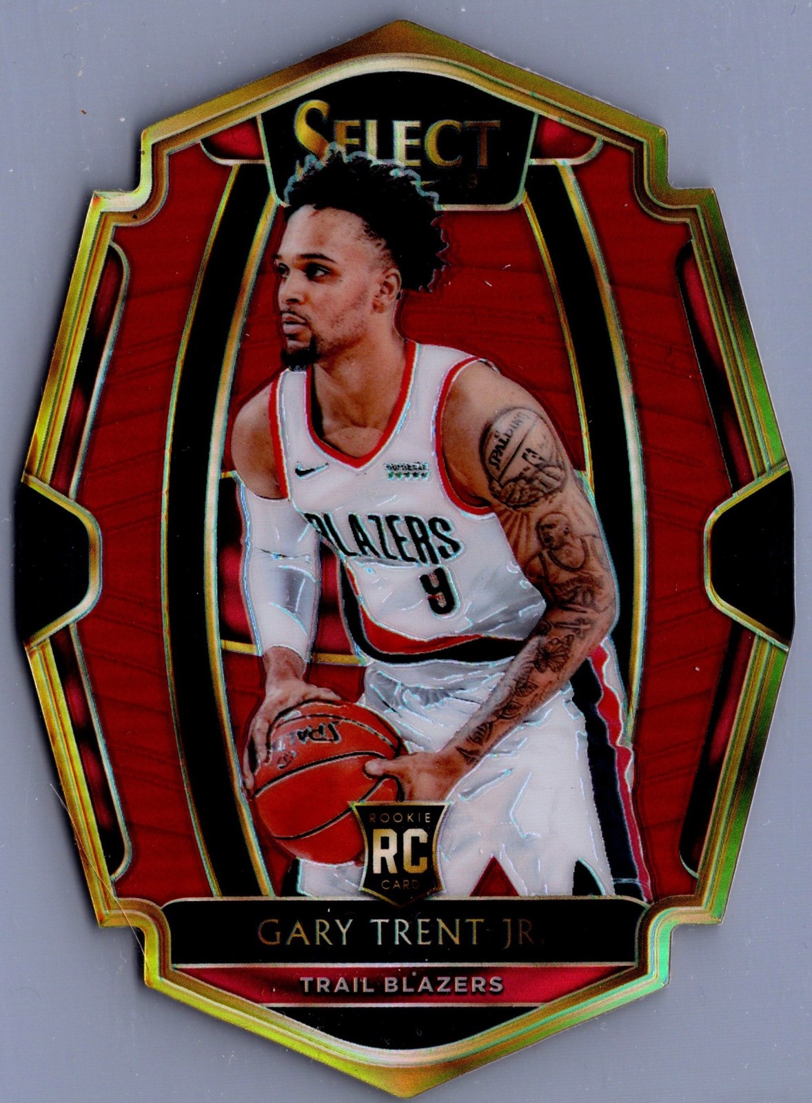 2018-19 Panini Select #163 Gary Trent Jr. Maroon Prizms Die Cut /175