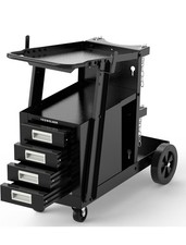 YESWELDER Heavy Duty Welding Cart w/4 Drawers - 360  Rolling Trolley for MIG/TIG