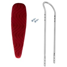 20" Original OG LOWRIDER Velour All Red Banana Seat W/Chrome Sissy Bar 20" Bicyc