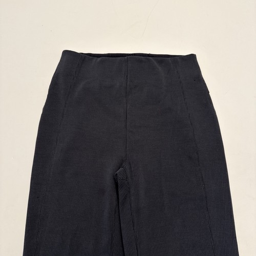 Lululemon Ribbed Softstreme Wide Leg Zip Bottom Pants Charcoal Gray Size 4 - Picture 3 of 12