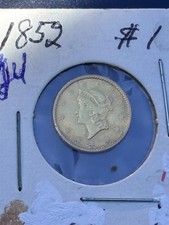 1852 $1 gold coin