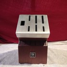 JA Henckels Modernist Knife-Sharpening Block, Holds 12 Knives, 1 Pr Shears