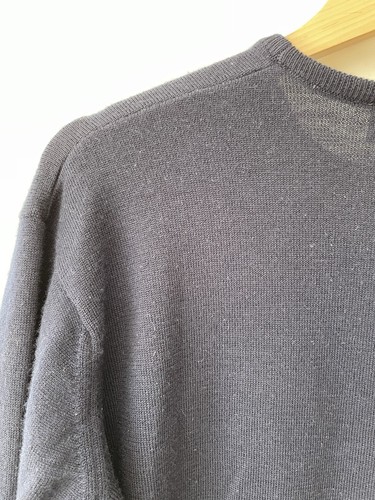 Lacoste Mens Pure New Wool Jumper Size Large Navy - Picture 9 of 10