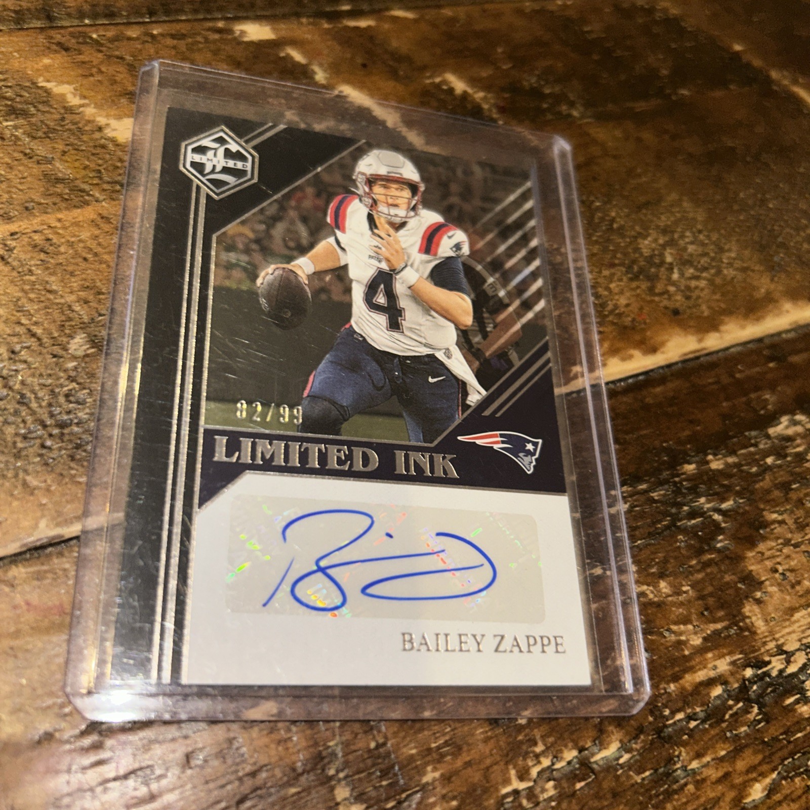 Bailey Zappe 2023 Panini Contenders Ink Auto /99 Patriots