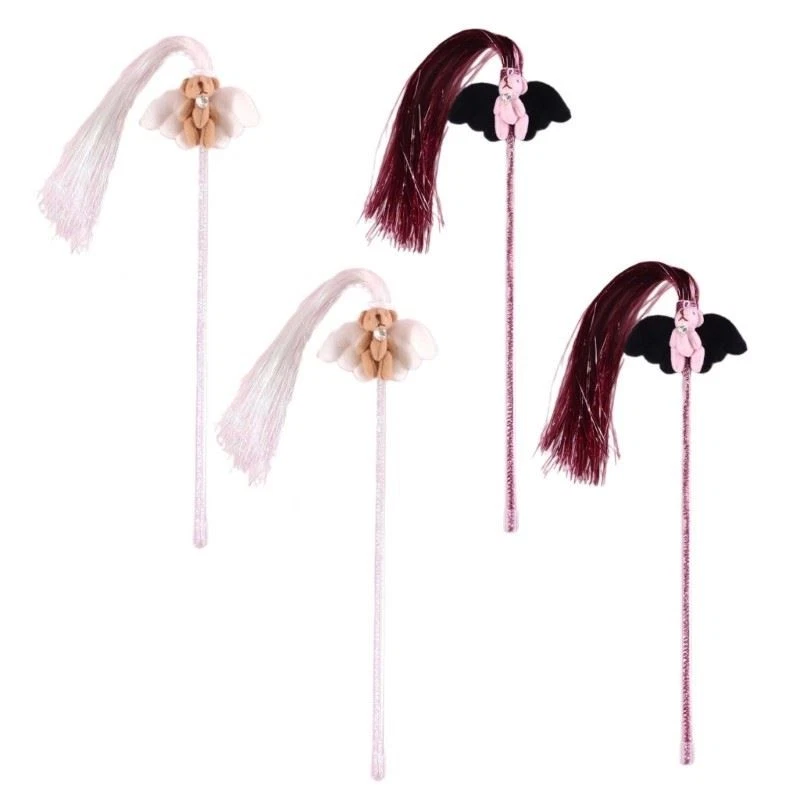 Tassels Cats Toy Cartoon Bear Rod Cats Exercise Indoor Felines Teaser Wand