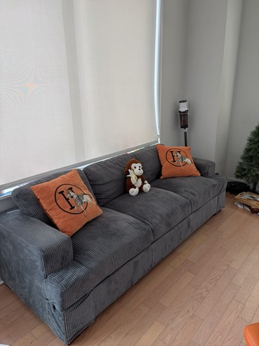 Modern Cream Grey Couch / Sofa
