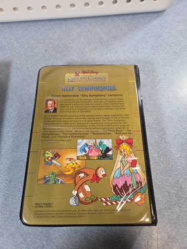 Disney~Limited Gold Edition Cartoon Classics ~ Silly Symphonies ~BETA Video Tape - Picture 5 of 5