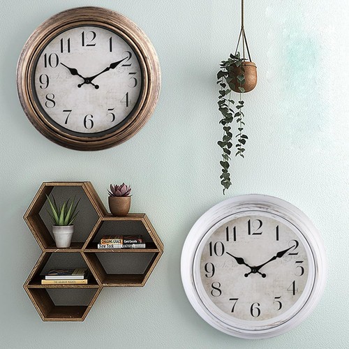 12" Wall Clock Silent Non Ticking Clock for Living Room Bedroom Kitchen Office - Picture 6 of 22