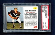 1962 Post #65 Mike McCormack (Browns) (SC14)   PSA 8   (Flat Rate Ship)