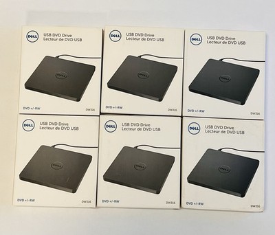 Lot Of Dell USB Slim DVD +/- RW Drive DW316 Model #GP61NB60 New