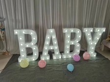 US Seller BABY Led Letter Sign Party Wedding Birthday Baby Shower Annualversary