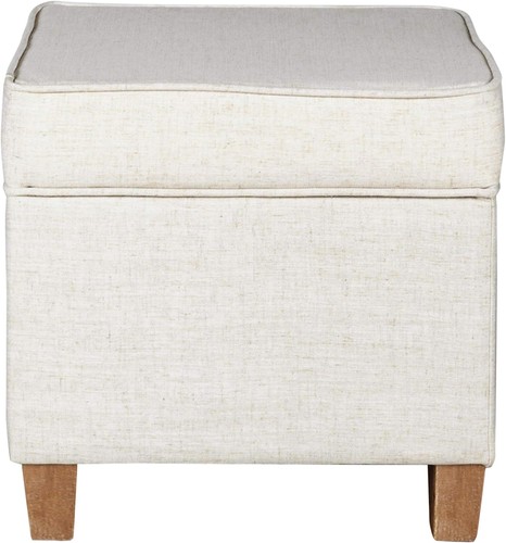 Homepop Home Decor | K7342-F2067 | Classic 17.5"D x 17.5"W x 16.5"H, Cream - Picture 9 of 12