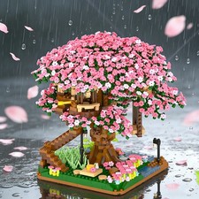 Kirschblüte Baumhaus Bausatz Klemmbausteine Sakura Baumhaus Modellsets 2008pcs