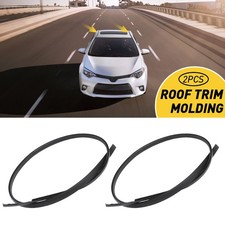 For 2014-2017 Toyota Corolla Sedan Roof 2pcs Drip Trim Molding Left Right Side
