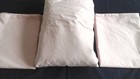 IKEA Pale Pink 'Dvala' Double Fitted Sheet & 2 Pillowcases 130 x 190 x 30 cm