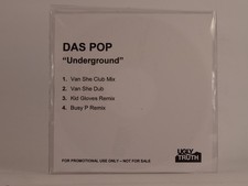 DAS POP UNDERGROUND (F6) 4 Track Promo CD Single including White Sleeve UGLY TRU