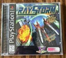 RayStorm PlayStation 1 PS1 Complete CIB Black Label w/ Manual - Tested Minty