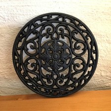 Podstawka pod kwiaty, bardzo stabilna, żelazo czarna, ⌀20cm