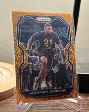 Anfernee Jennings 2020 Panini Orange Lazer Prizm - #371 Patriots (RC)