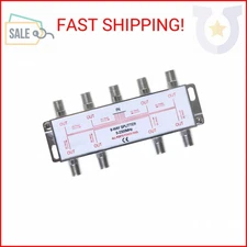 Cables Direct Online 8 Way Bi-Directional 5-2300 MHz Indoor and Outdoor Waterpro