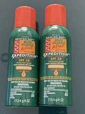 TWO-AVON SSS Bug Guard Plus Expedition SPF 28 Aerosol Spray 4oz Exp 4/27