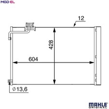 CONDENSER AIR CONDITIONING AC 51 000S FOR MERCEDES-BENZ C-CLASS/T-Model SLK 6.2L