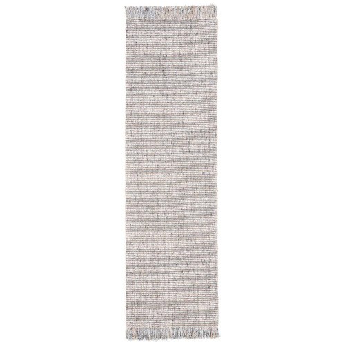 SAFAVIEH Natural Fiber Gray/Beige 2 ft. x 12 ft. Woven Thread Runner Rug - Picture 1 of 3