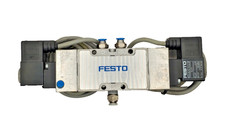 FESTO SOLENOID VALVE W/ COIL MFH-5/3G-1/4-B MSFG-24/42-50/60-OD KMF-1-24-5-LED