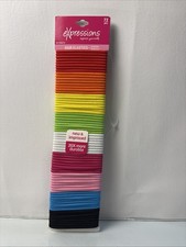 Expressions Hair Elastics Rainbow Multicolor Ponytail Holders 72 Pc Pack