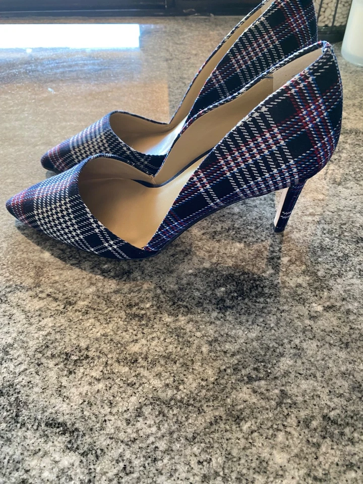 LN ANN TAYLOR MILA ESTAMPADO A CUADROS ZAPATOS DE TACÓN ALTO TALLA 11 Foto 2 de 4