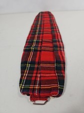 Kinloch Anderson Red Plaid Tartan Silk Cummerbund Men's Formal Wear