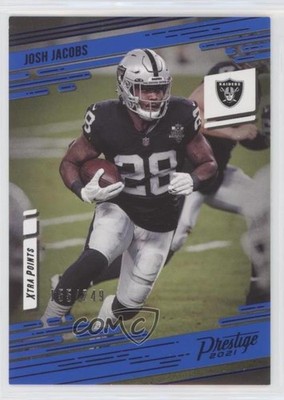 2021 Panini Prestige Xtra Points Blue 155/249 Josh Jacobs #142 00br