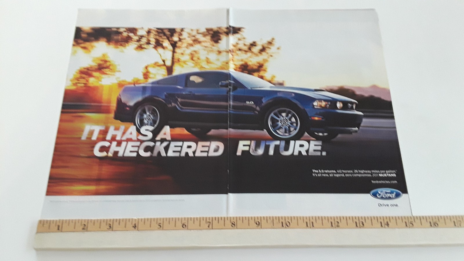 2011 MUSTANG GT ORIGINAL 2 PAGE AD