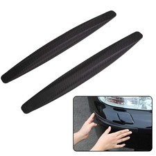 Car Front Rear Bumper Protector Corner Guard Anti-Collision Rubber Strips Scr...