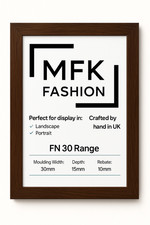 Matt Black 50x100 70x100 80x100 cm Picture Frame | Modern Photo Frames | UK Made