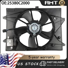 Radiator Cooling Fan Assembly For Hyundai Sonata Single Fan 2015 2016 2017 2.4L