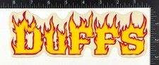 Duffs Shoes Flames 1990's original vintage NOS skateboard skate sticker decal