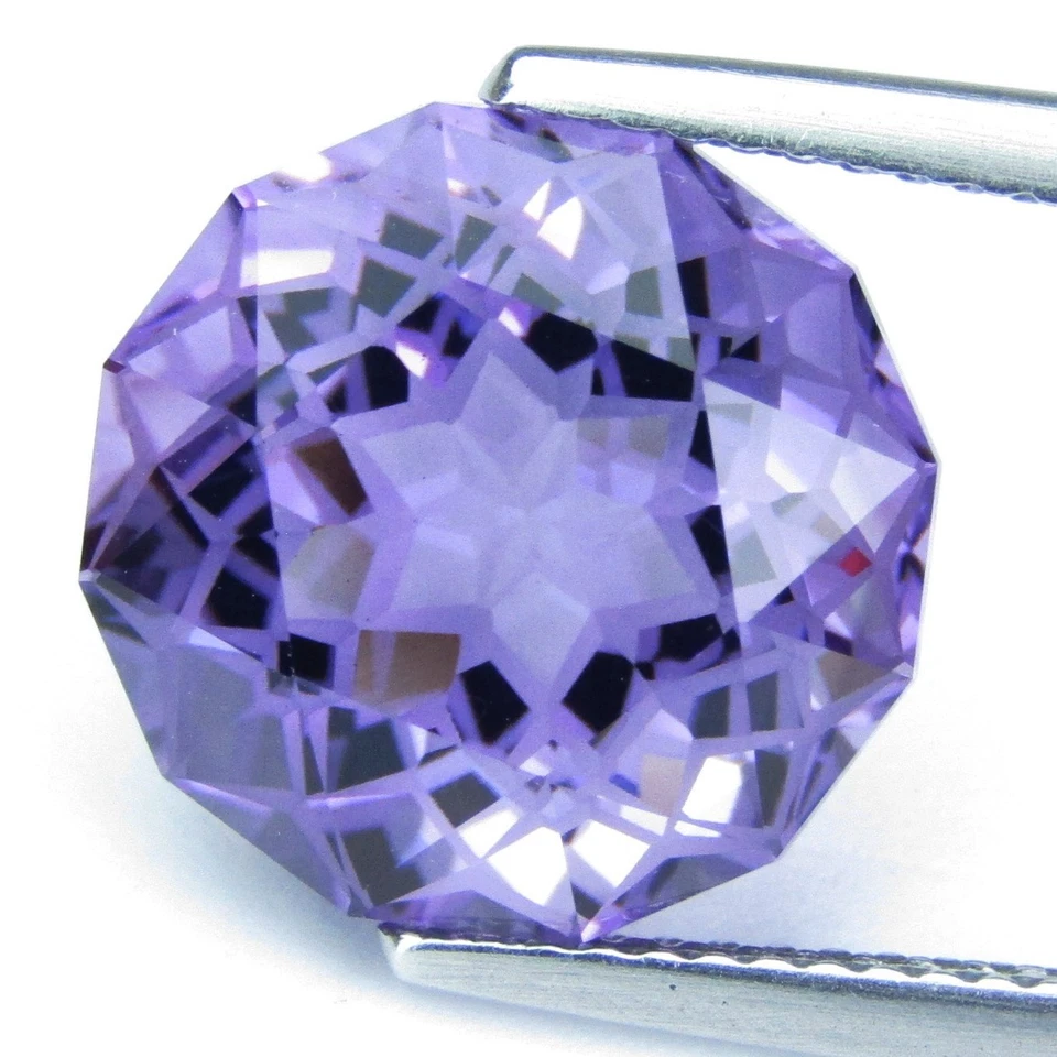 Piedra preciosa suelta 100 % amatista natural genuina de 7,69 quilates Foto 3 de 4