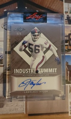 Lawrence Taylor Leaf Platinum Industry Summit 1/1 New York Giants