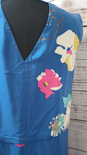 Hermoso Vestido Anthropologie Tibi 100% Seda Floral Talla M - Imagen 6 de 8