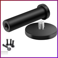 Handtuchhaken 4Er Set Schwarz Rund 73Mm Edelstahl Wandhaken KüChe Bad