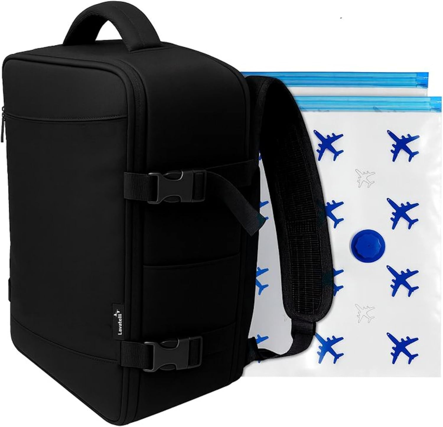 Zaino Lavatelli Ryanair 40x30x20 Sottovuoto - Kit 2 Sacchi Inclusi