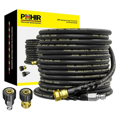 #ad Pressure Washer Hose 50 ft with 3 8 Inch Quick Connect Kink Resistant High T... $97.25