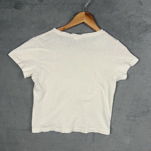 RE/DONE T-shirt donna libertà uguaglianza maglietta grafica fumetto donna taglia XS USA - Foto 9 di 9