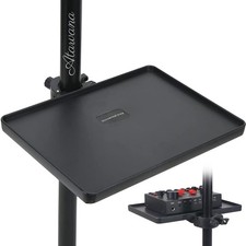 Universal Microphone Stand Tray, Adjustable Mic Stand Clamp-On Utility Shelf ...