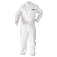 Kleenguard 49004 Disposable Coveralls, White, Xl, Pk24