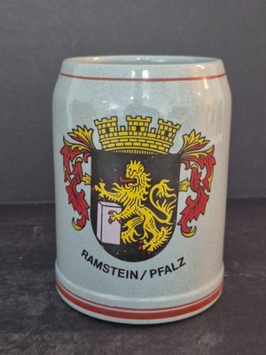 Vintage 1960s Werner Corzelius Ramstein Germany Seal Stoneware ½L Mug