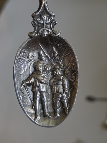 Dutch 830 Silver Rare Rembrandts Night Watch Holland Large Spoon Not Like Others - Picture 13 of 16