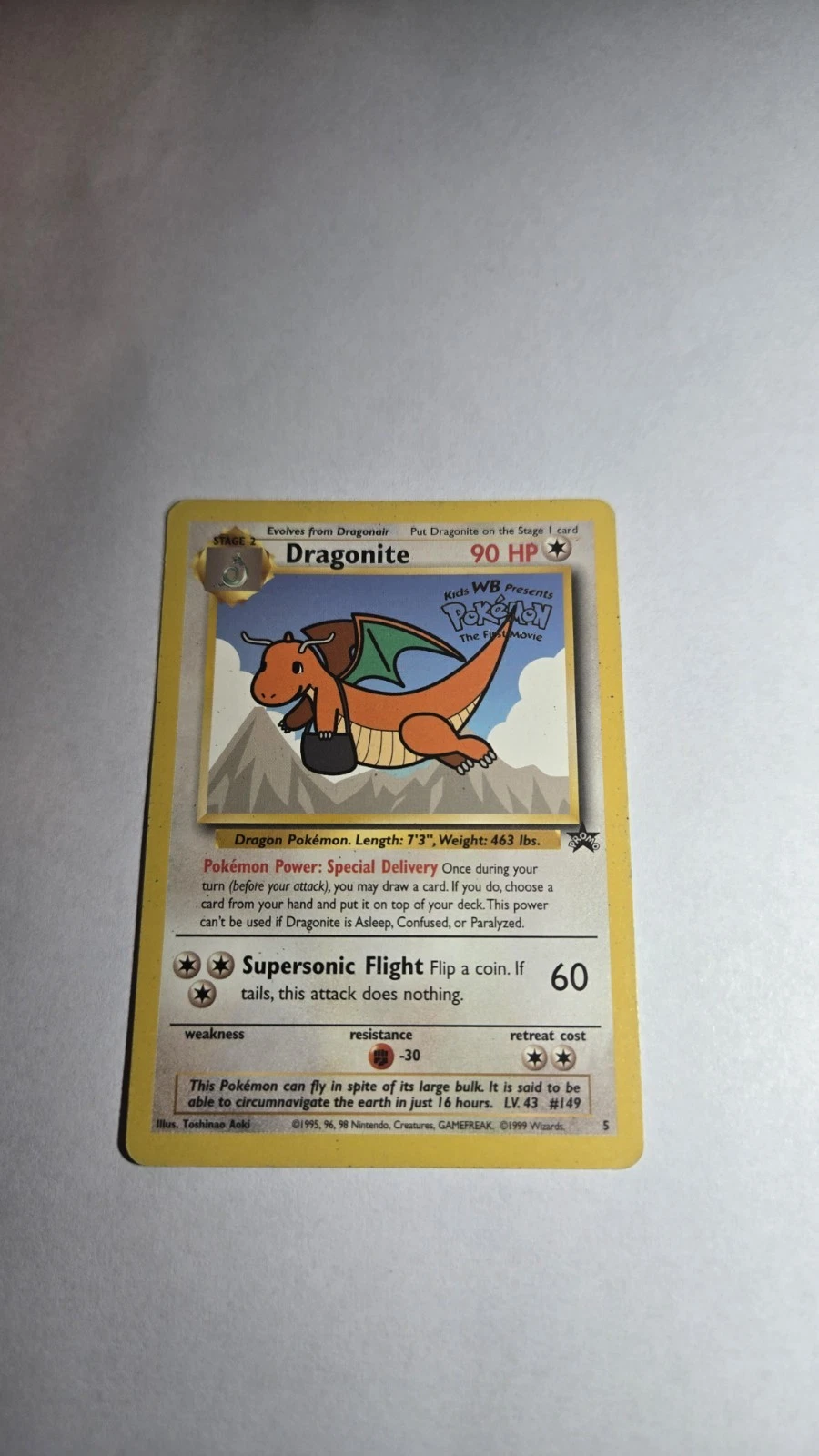 Deal for Dragonite (Movie Promo) 05/53 Wotc Promo Regular Pokemon Card - Ungraded