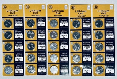 Topusse Lithium Cell Batteries CR2032 3V Lot of 4 5pk BRAND NEW